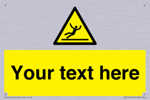 Custom Figure Slipping Sign